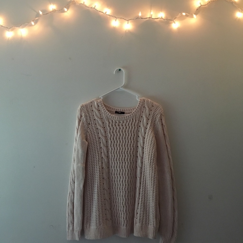 H&M Light Pink Knitted Sweater